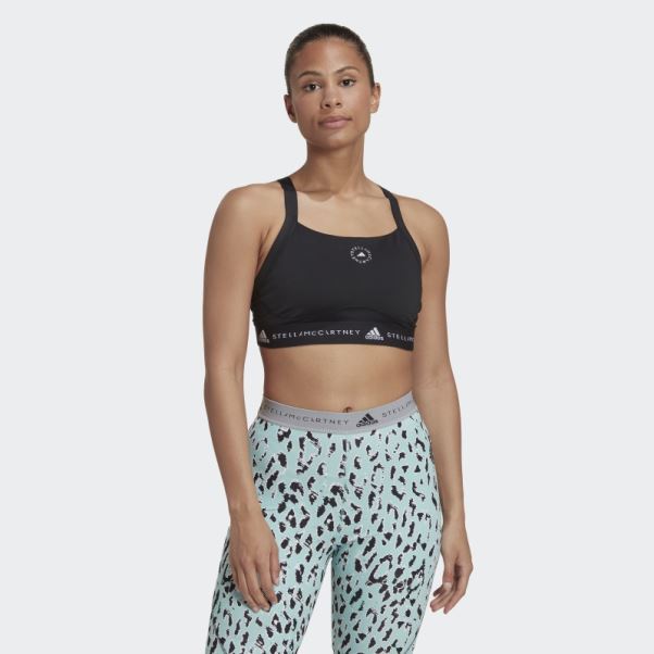 Soutien-gorge Noir Adidas By Stella Mccartney Truepurpose Medium Support