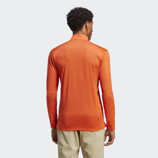 Haut à Manches Longues Demi-zip Adidas Orange Terrex Multi