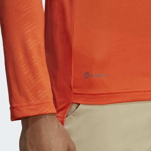 Haut à Manches Longues Demi-zip Adidas Orange Terrex Multi