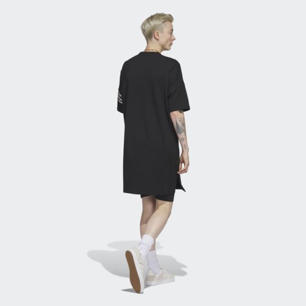 Robe Tee Adicolor Neuclassics Noir Adidas