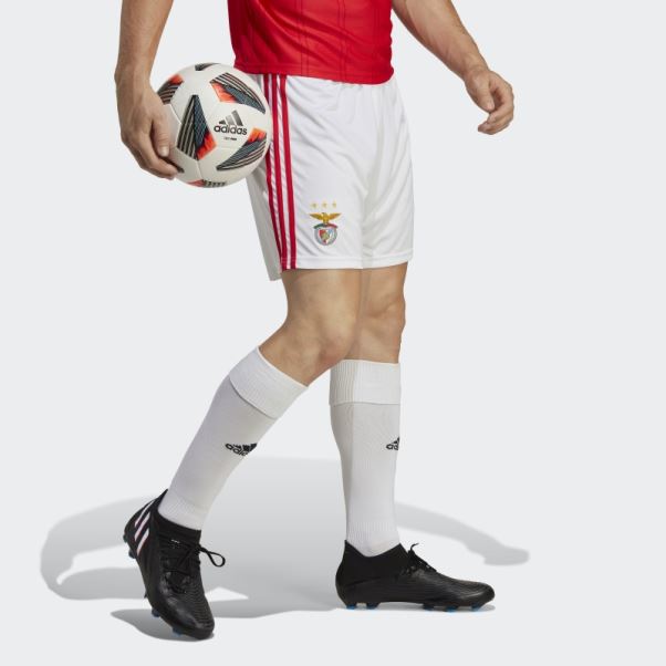Adidas Short Domicile Benfica 22/23 Blanc