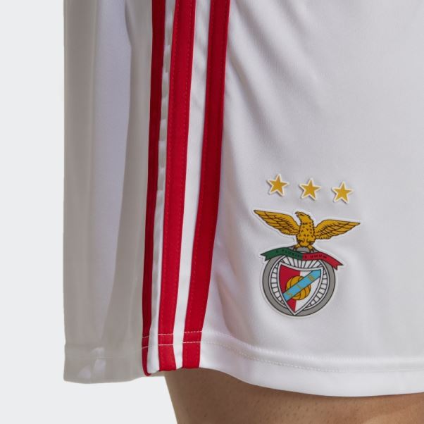 Adidas Short Domicile Benfica 22/23 Blanc
