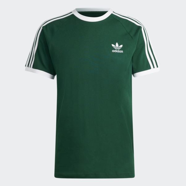 Adidas Adicolor Classics 3-stripes Tee Vert Foncé