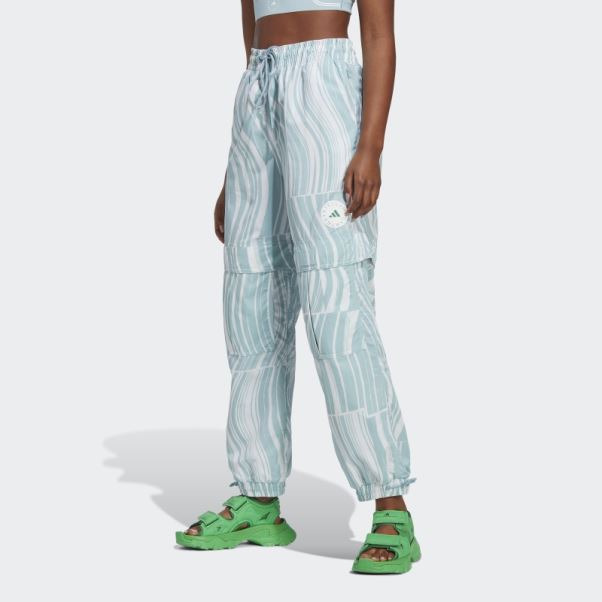 Adidas By Stella Mccartney Truecasuals Pantalon De Survêtement Imprimé Blanc Chaud