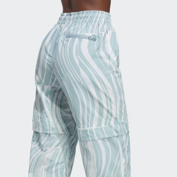 Adidas By Stella Mccartney Truecasuals Pantalon De Survêtement Imprimé Blanc Chaud