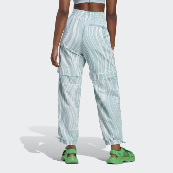 Adidas By Stella Mccartney Truecasuals Pantalon De Survêtement Imprimé Blanc Chaud