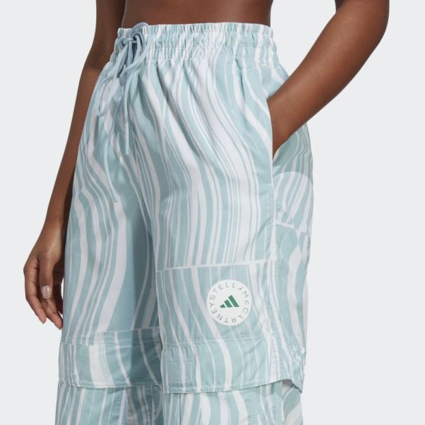 Adidas By Stella Mccartney Truecasuals Pantalon De Survêtement Imprimé Blanc Chaud