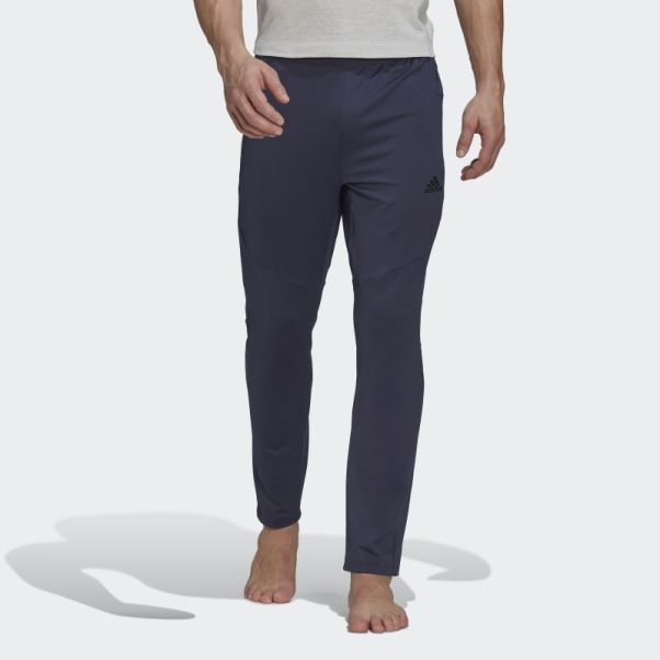 Pantalon De Yoga 7/8 Adidas Aeroready Bleu Marine