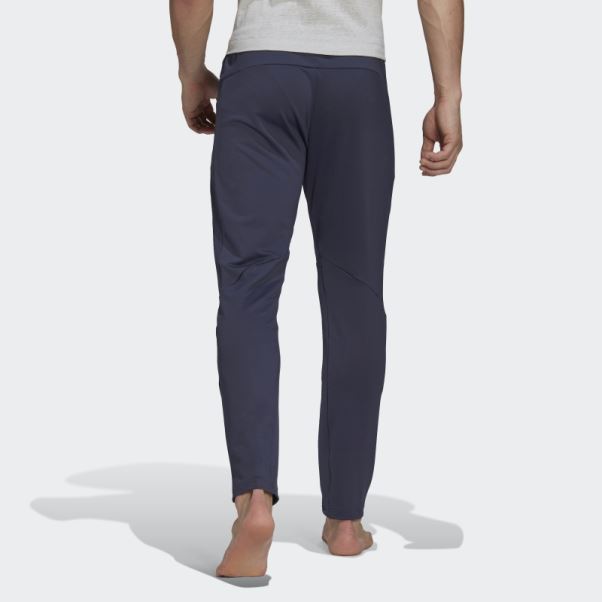 Pantalon De Yoga 7/8 Adidas Aeroready Bleu Marine
