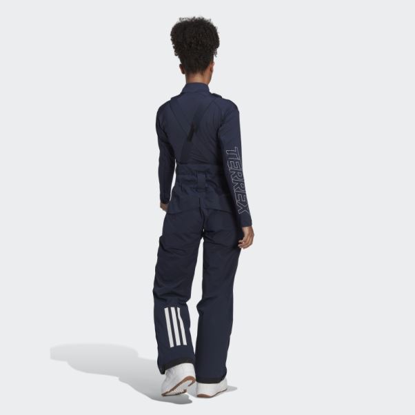 Pantalon à Bretelles Isolant à Deux Couches Adidas Resort Encre