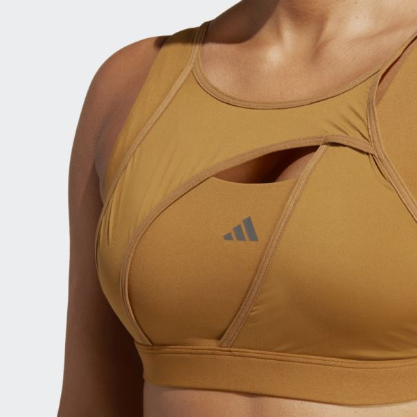 Soutien-gorge à Maintien Moyen Adidas Powerimpact Luxe Bleu Met Fashion