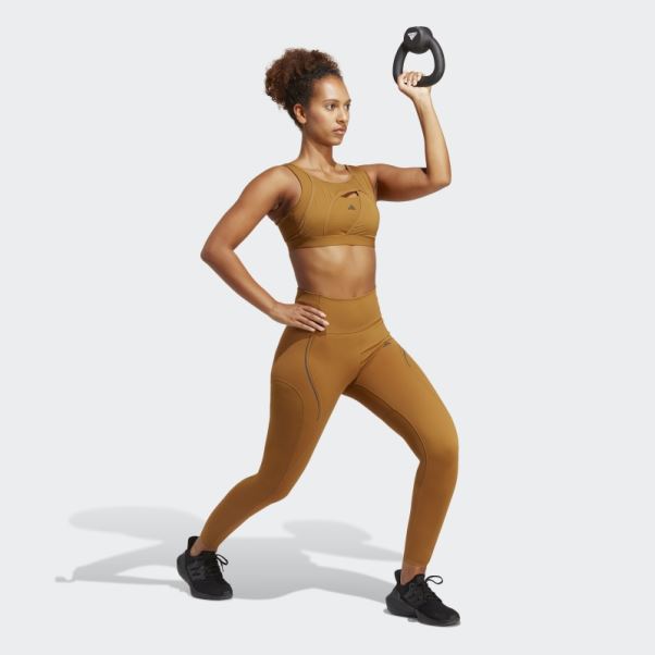 Soutien-gorge à Maintien Moyen Adidas Powerimpact Luxe Bleu Met