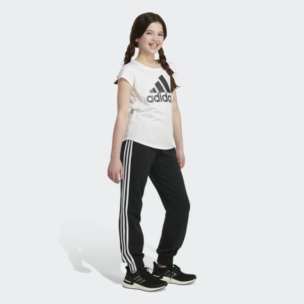 Jogging Polaire 3 Bandes Noir Adidas