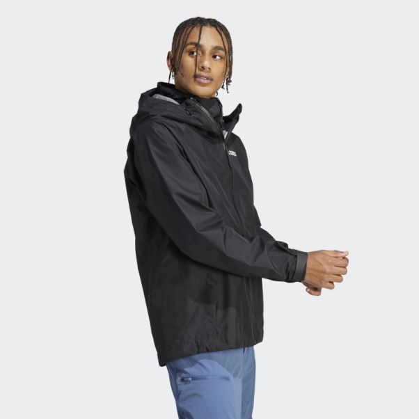 Veste De Pluie Adidas Terrex Xperior Gore-tex Paclite Noir