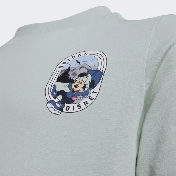 Tee Shirt Disney Mickey Et Ses Amis Vert Adidas