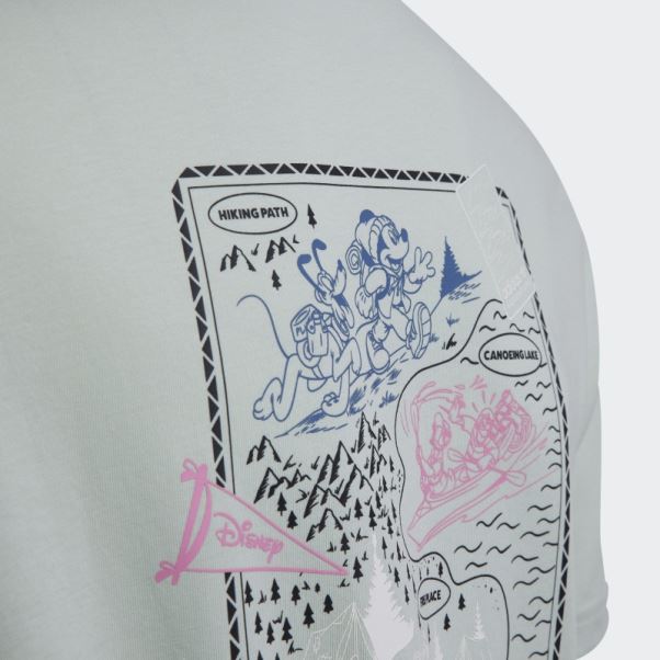 Tee Shirt Disney Mickey Et Ses Amis Vert Adidas