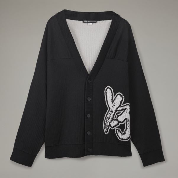 Adidas Y-3 Cardigan En Maille à Logo