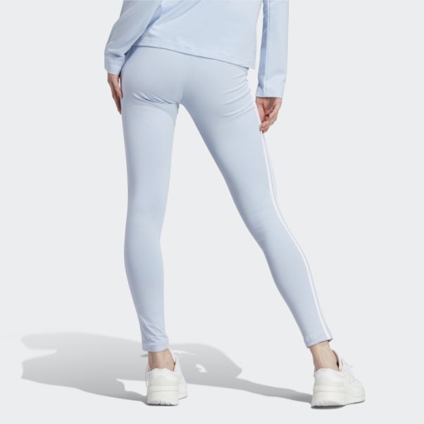 Legging Adidas 3 Stripes Bleu Aube
