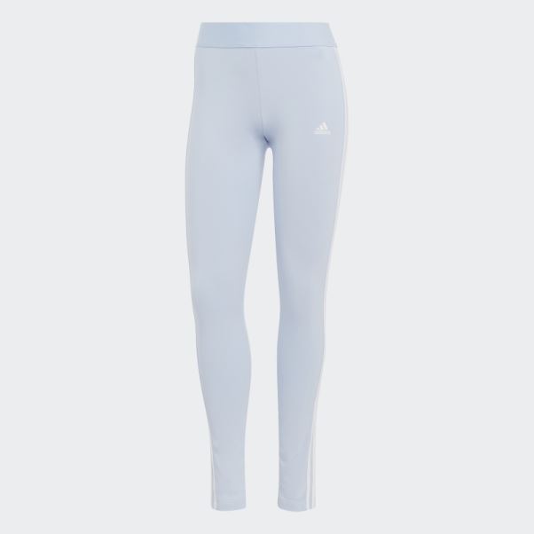 Legging Adidas 3 Stripes Bleu Aube
