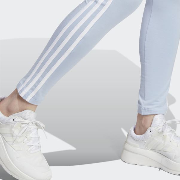 Legging Adidas 3 Stripes Bleu Aube