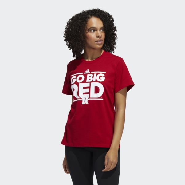 T-shirt à Manches Courtes Meneur De Jeu Adidas Rouge