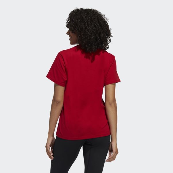 T-shirt à Manches Courtes Meneur De Jeu Adidas Rouge