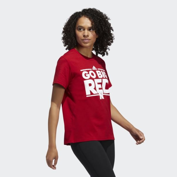 T-shirt à Manches Courtes Meneur De Jeu Adidas Rouge