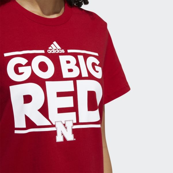T-shirt à Manches Courtes Meneur De Jeu Adidas Rouge