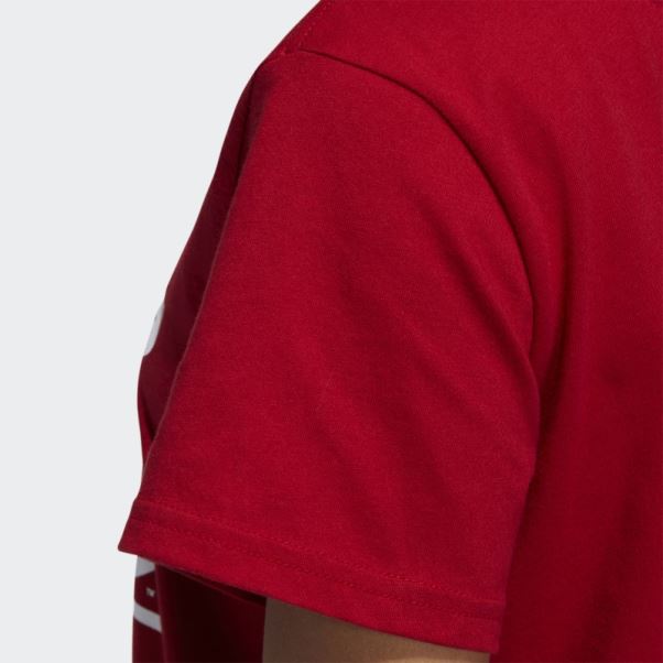 T-shirt à Manches Courtes Meneur De Jeu Adidas Rouge