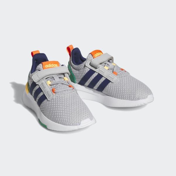 Adidas Racer Tr21 Lifestyle Running Chaussures élastiques à Lacets Et Sangle Supérieure Grises