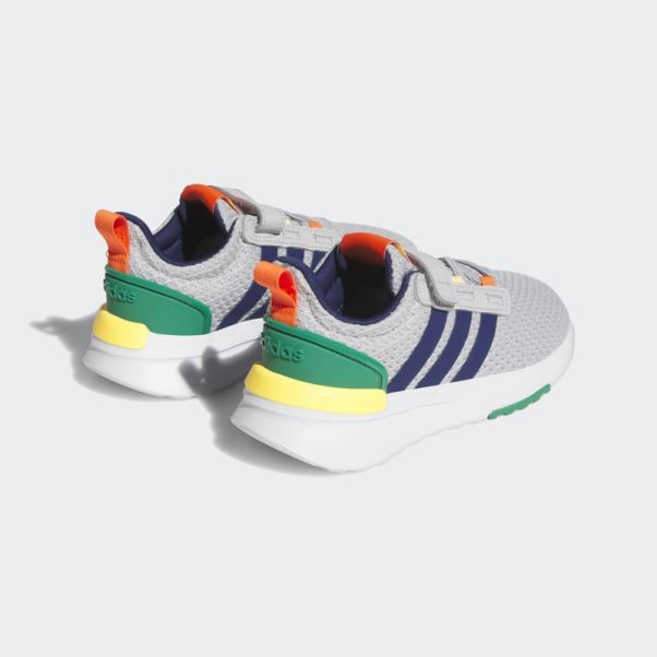 Adidas Racer Tr21 Lifestyle Running Chaussures élastiques à Lacets Et Sangle Supérieure Grises