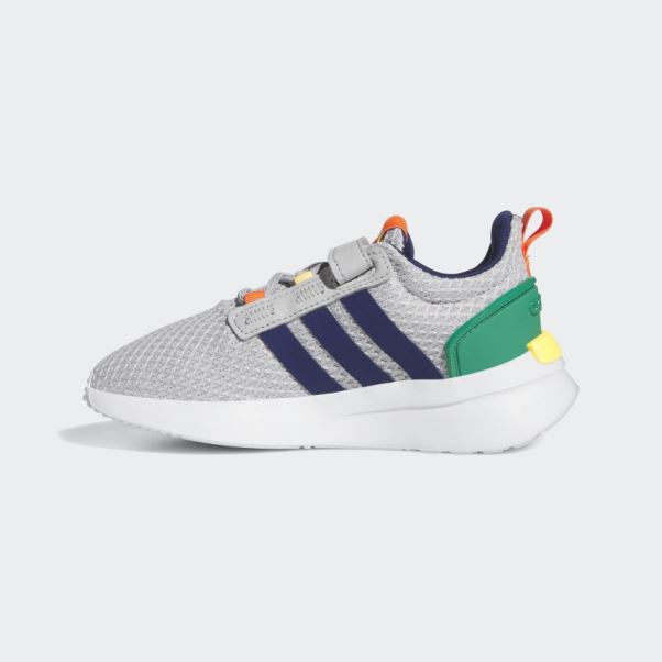 Adidas Racer Tr21 Lifestyle Running Chaussures élastiques à Lacets Et Sangle Supérieure Grises