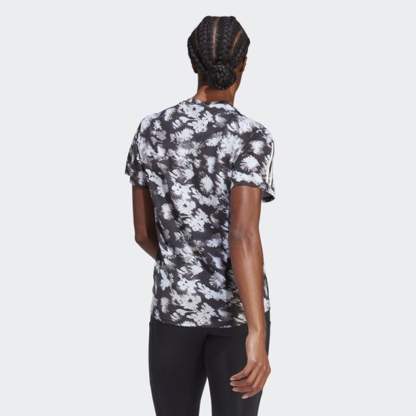 T-shirt De Course à Pied Adidas Own The Run été Cooler Gris