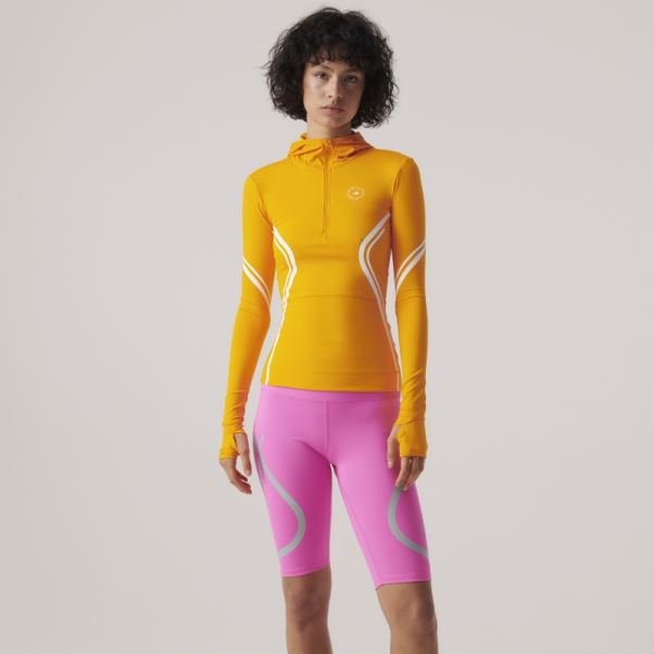 Adidas By Stella Mccartney Truepace Haut à Manches Longues Orange Fashion