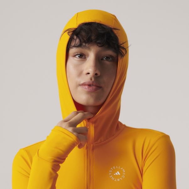 Adidas By Stella Mccartney Truepace Haut à Manches Longues Orange Fashion