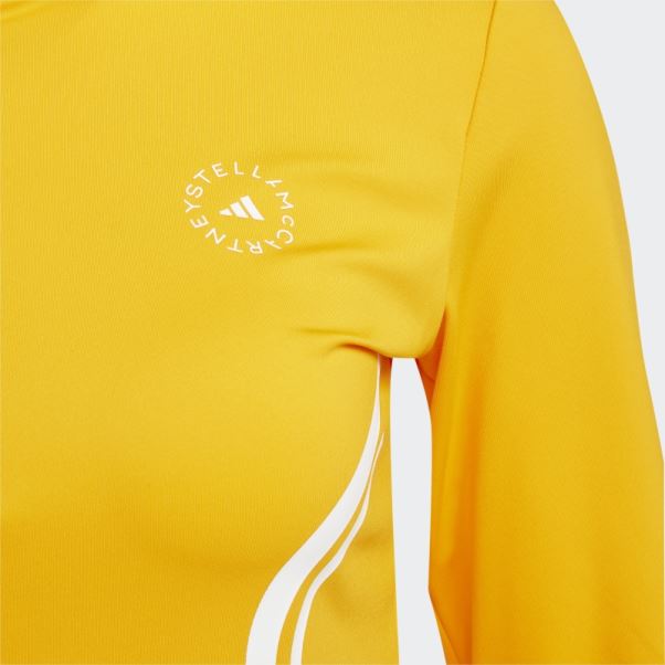 Adidas By Stella Mccartney Truepace Haut à Manches Longues Orange Fashion