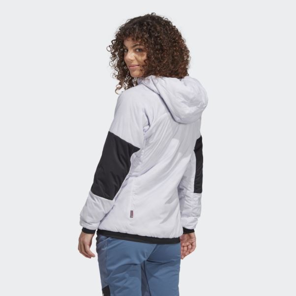 Terrex Techrock Stretch Primaloft Veste à Capuche Argent Aube Adidas