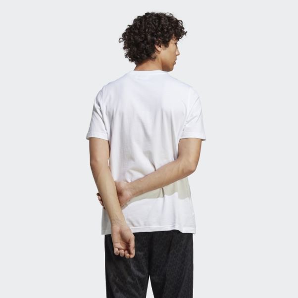 Tee Shirt Adicolor Classics Trèfle Blanc Adidas