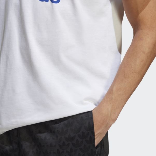 Tee Shirt Adicolor Classics Trèfle Blanc Adidas