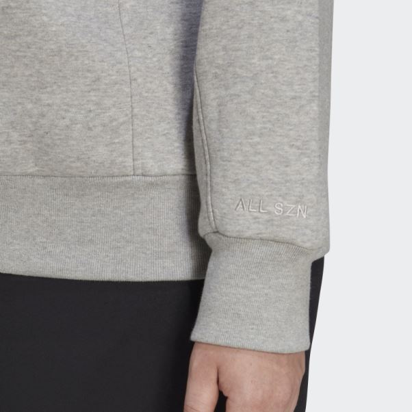 Sweat Gris Moyen En Polaire All Szn (grande Taille) Adidas
