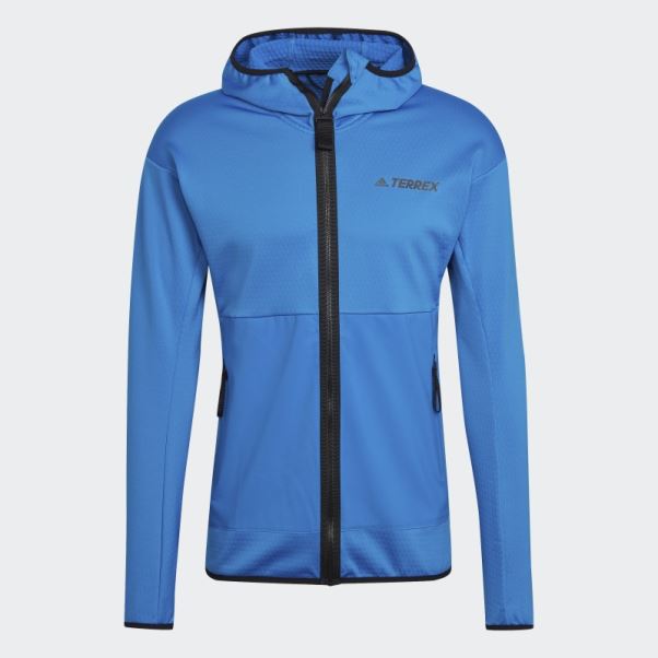 Veste De Randonnée à Capuche Terrex Tech Flooce Light Bleu Choc Adidas