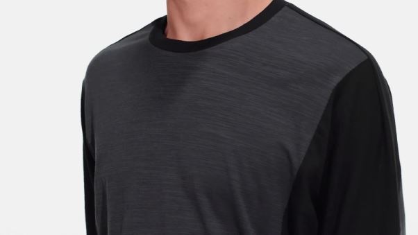T-shirt Noir à Manches Longues Adidas Bien-être Training