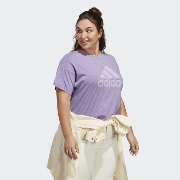 T-shirt Adidas Violet Mel Future Icons Winners 3.0 (grande Taille)
