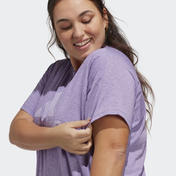 T-shirt Adidas Violet Mel Future Icons Winners 3.0 (grande Taille)