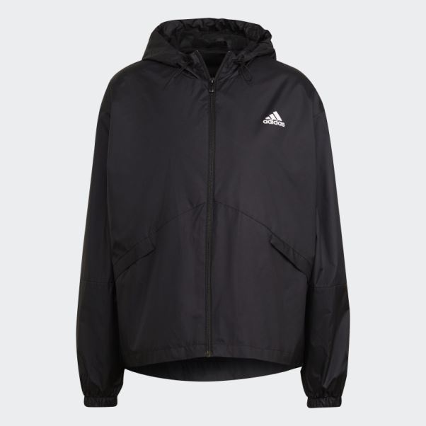 Coupe-vent Logo Oversize Essentials Adidas Noir
