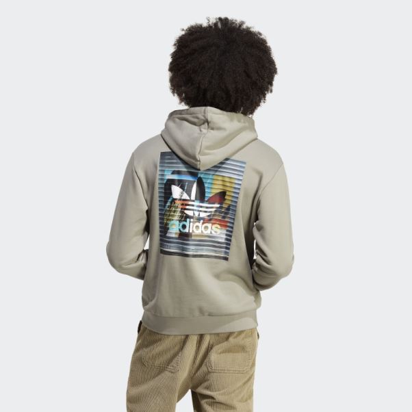 Sweat à Capuche Gris Adidas Graphics Off The Grid