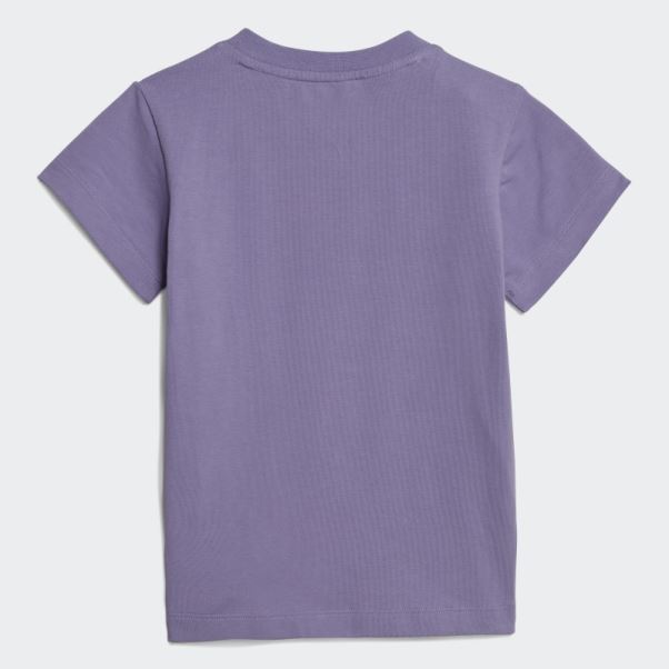 Ensemble Robe Legging Fleuri Lilas Adidas