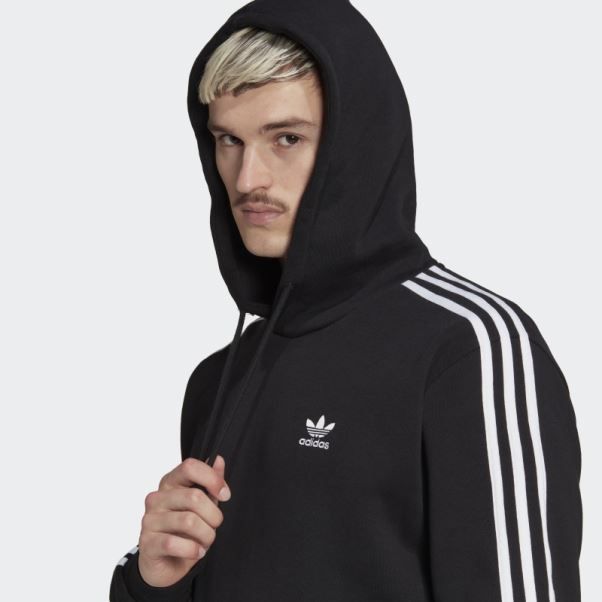 Sweat à Capuche Adicolor Classics 3 Bandes Noir Adidas