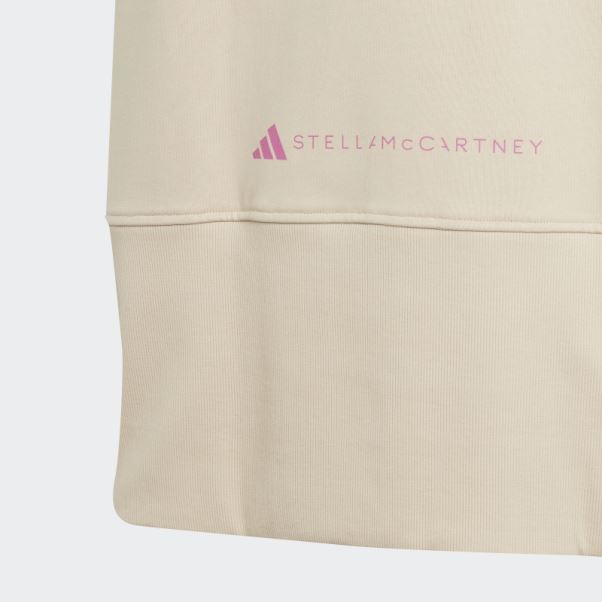 Adidas By Stella Mccartney Sportswear Sweat à Capuche Sans Manches (genre Neutre) F Beige Chaud