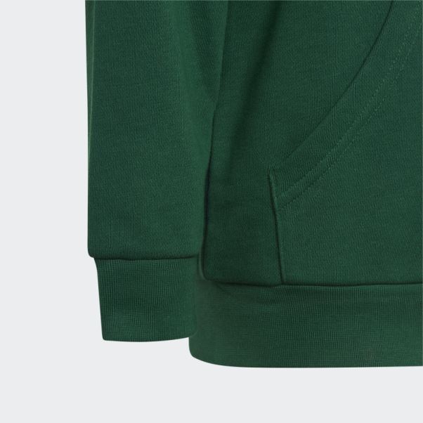 Ensemble Sweat à Capuche Adidas Adicolor Vert Foncé